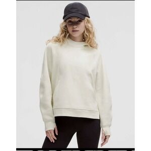 NWT Lululemon Size XS/S Scuba Oversized Side Slit Hoodie Sweatshirt BONE